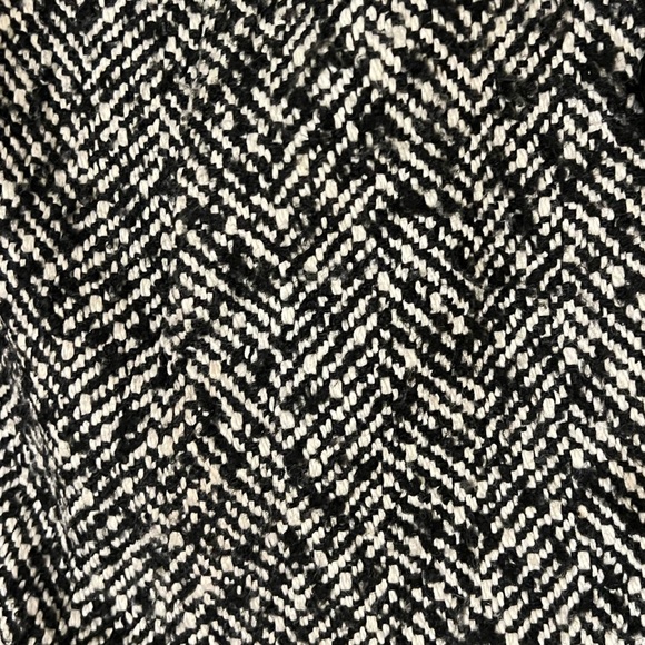 J.Crew Factory Black and White Heritage Pea Coat Rear Pleating Size 6 - Picture 7 of 9